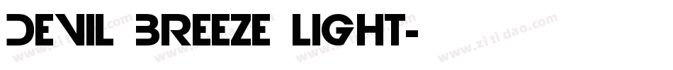 Devil Breeze Light字体转换